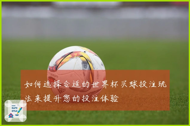 如何选择合适的世界杯买球投注玩法来提升您的投注体验